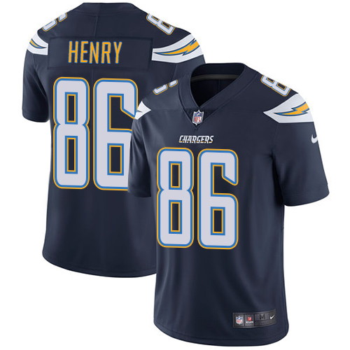 Nike Chargers #86 Hunter Henry Navy Blue Team Color Men's Stitched NFL Vapor Untouchable Limited Jersey - Click Image to Close